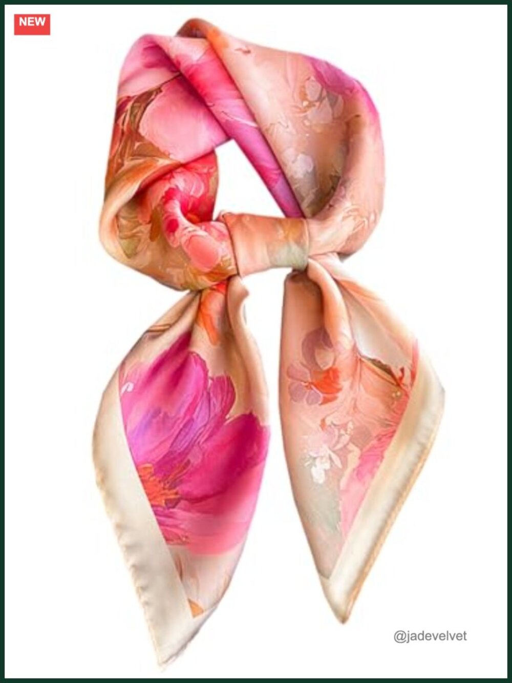 Satin Square Scarf for Women Hair Wrap Bandana 27.5